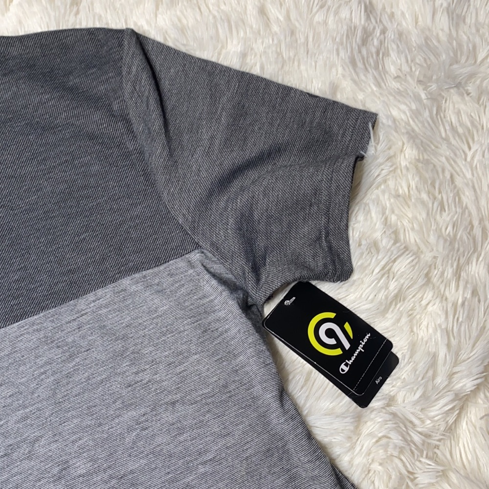 Champion Gray Duo Dry Breathable Odor Control Tee Men’s Size Small - Picture 5 of 12